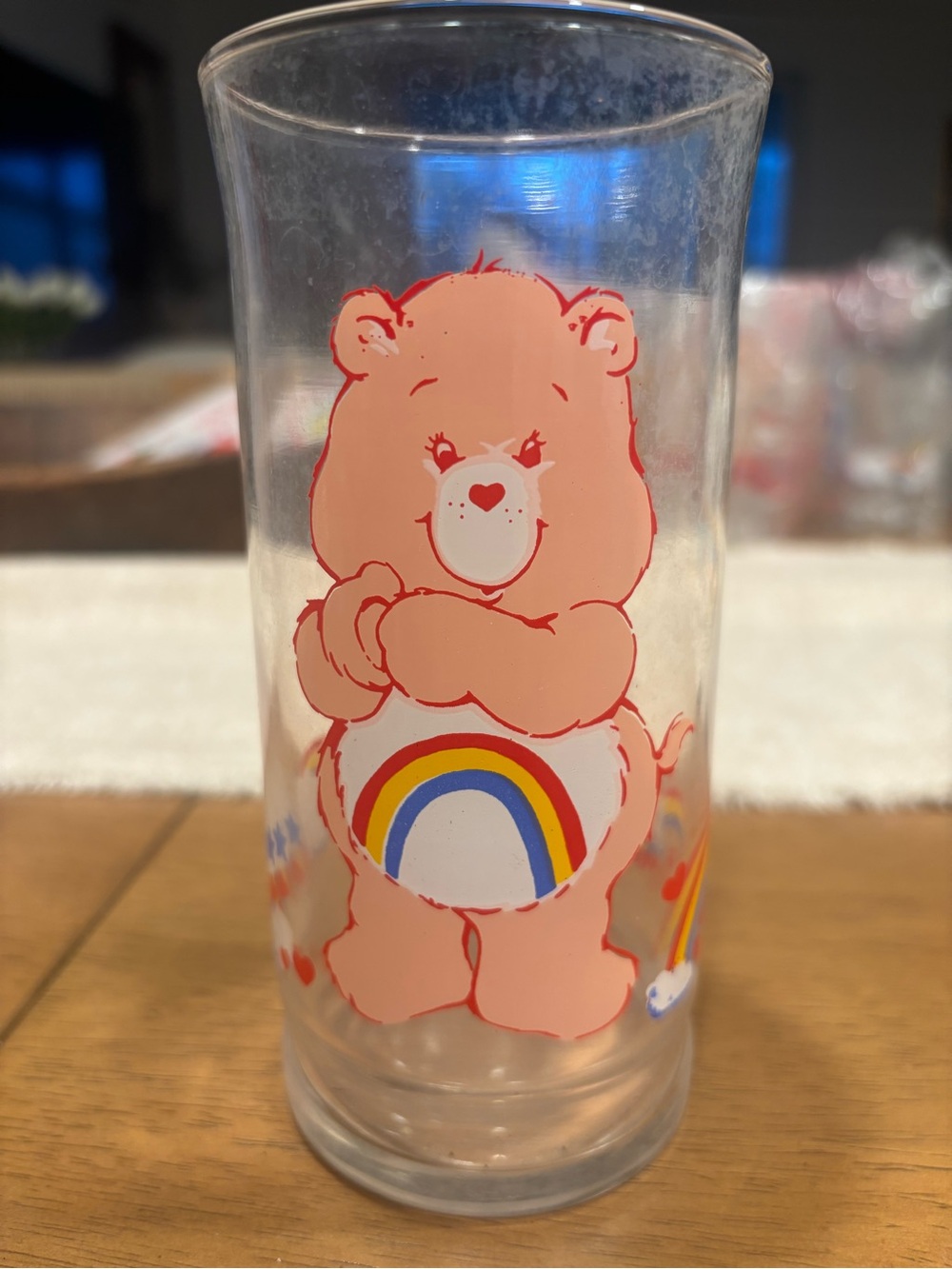 Vintage 1983 Care Bears Cheer Bear Pizza Hut Collector Glass